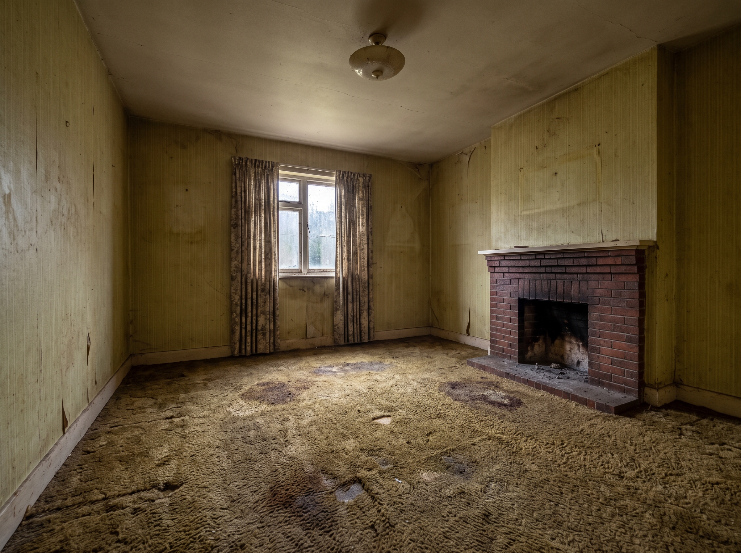 Master Living Space & Interior Painting - Before