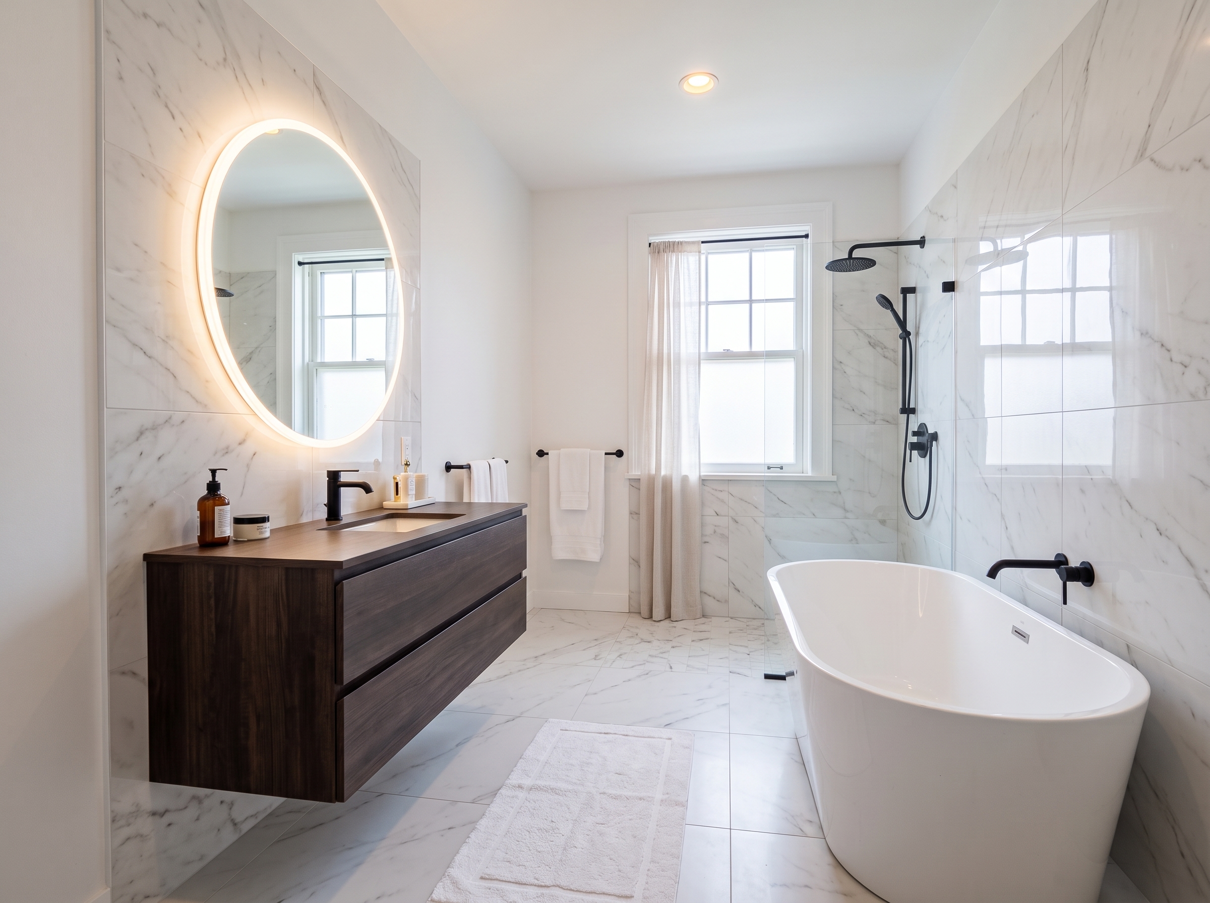Modern Spa Bathroom Renovation - After